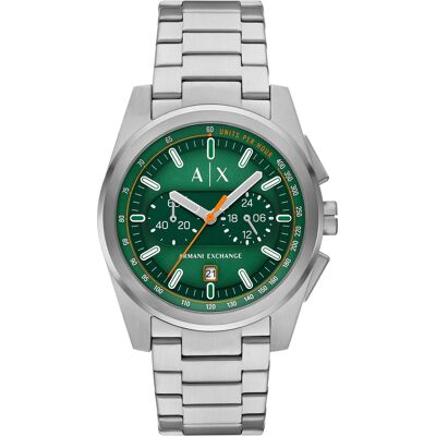Armani Exchange Parker Heren Zilveren Horloge AX2862 One Size Armani Exchange Parker Heren Zilveren Horloge AX2862 One Size