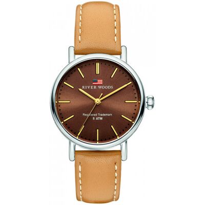 River Woods Oswego dameshorloge Bruin RW340014 One Size River Woods Oswego dameshorloge Bruin RW340014 One Size