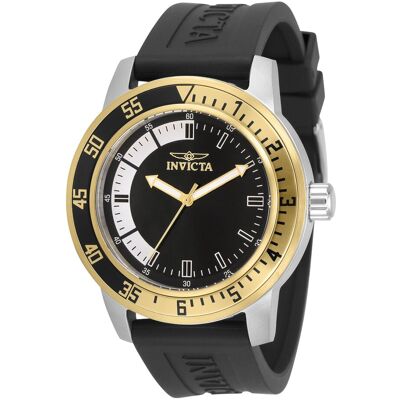 Invicta Specialty 34097 Heren Horloge - Quartz Uurwerk - Roestvrij Staal met zwarte Wijzerplaat - 45mm One Size Invicta Specialty 34097 Heren Horloge - Quartz Uurwerk - Roestvrij Staal met zwarte Wijzerplaat - 45mm One Size
