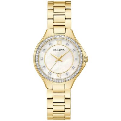 Bulova Dames Horloge Goudkleurig 98L295 One Size Bulova Dames Horloge Goudkleurig 98L295 One Size