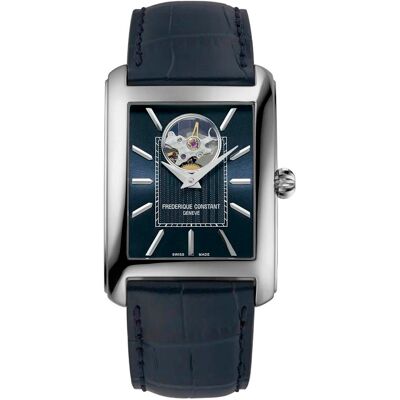 Frederique Constant Frédérique Constant Carree Heart Beat Heren Horloge Blauw FC-311N4C26 One Size Frederique Constant Frédérique Constant Carree Heart Beat Heren Horloge Blauw FC-311N4C26 One Size