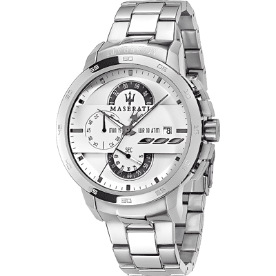 Maserati R8873619004 Ingegno Chronograaf herenhorloge met witte wijzerplaat One Size Maserati R8873619004 Ingegno Chronograaf herenhorloge met witte wijzerplaat One Size