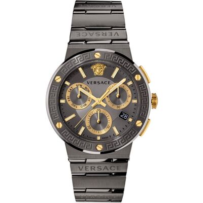 Versace VEZ900521 Greca Logo Luxe Herenhorloge One Size Versace VEZ900521 Greca Logo Luxe Herenhorloge One Size