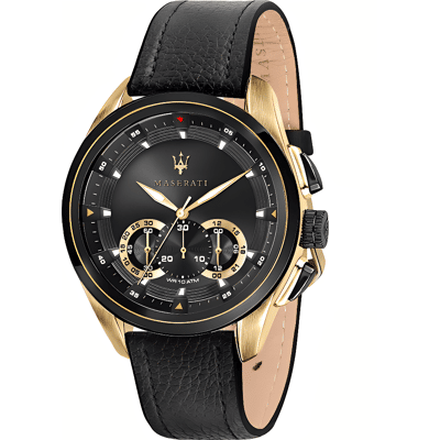 Maserati R8871612033 herenhorloge met chronograaf en zwarte wijzerplaat One Size Maserati R8871612033 herenhorloge met chronograaf en zwarte wijzerplaat One Size