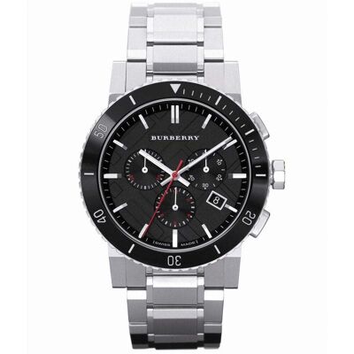 Burberry BU9380 Herenhorloge 42mm Zilver Chronograaf One Size Burberry BU9380 Herenhorloge 42mm Zilver Chronograaf One Size