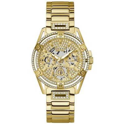 Guess GW0464L2 Queen Gouden dameshorloge - Stijlvol chronograaf horloge One Size Guess GW0464L2 Queen Gouden dameshorloge - Stijlvol chronograaf horloge One Size