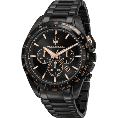 Maserati R8873612048 Traguardo herenhorloge met zwarte wijzerplaat One Size Maserati R8873612048 Traguardo herenhorloge met zwarte wijzerplaat One Size