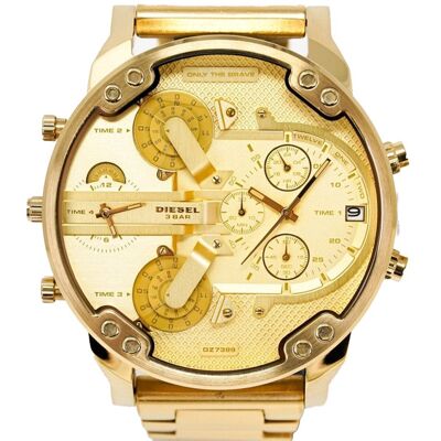 Diesel DZ7399 Mr Daddy 2.0 Geelgouden herenhorloge met chronograaf One Size Diesel DZ7399 Mr Daddy 2.0 Geelgouden herenhorloge met chronograaf One Size
