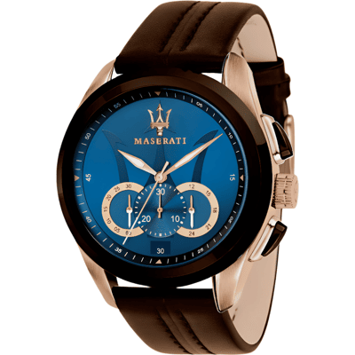 Maserati Traguardo R8871612024 herenhorloge met blauwe wijzerplaat One Size Maserati Traguardo R8871612024 herenhorloge met blauwe wijzerplaat One Size