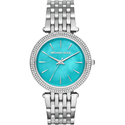 Michael Kors Darci MK3515 Turquoise Wijzerplaat Dameshorloge 39mm Michael Kors Darci MK3515 Turquoise Wijzerplaat Dameshorloge 39mm