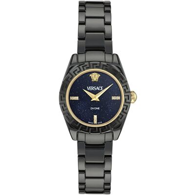 Versace Dv One Diamond Dames Horloge Zwart VE9F00325 One Size Versace Dv One Diamond Dames Horloge Zwart VE9F00325 One Size