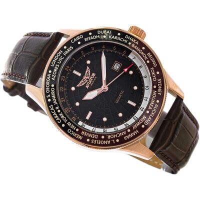 Aviator Horloge F-Series Pilot AVAW9494 Bruin One Size Aviator Horloge F-Series Pilot AVAW9494 Bruin One Size