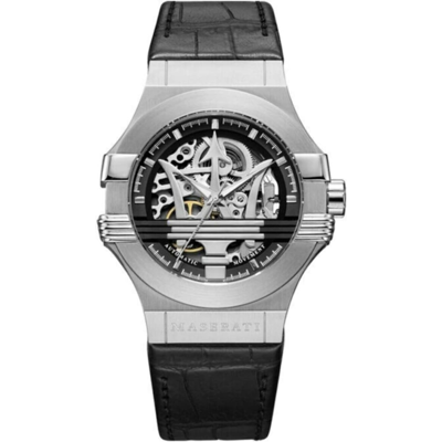Maserati Potenza R8821108001 Automatische 42mm Zwart Skelet Wijzerplaat Herenhorloge One Size Maserati Potenza R8821108001 Automatische 42mm Zwart Skelet Wijzerplaat Herenhorloge One Size