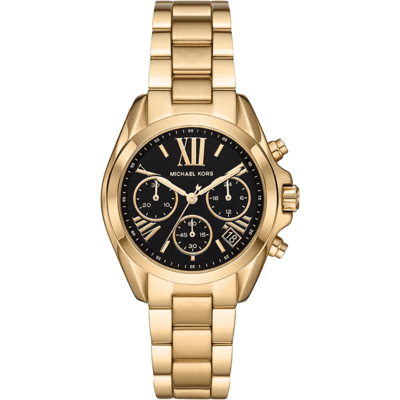 Michael Kors Bradshaw MK6959 36mm Gouden RVS Dames Chronograaf Horloge One Size Michael Kors Bradshaw MK6959 36mm Gouden RVS Dames Chronograaf Horloge One Size