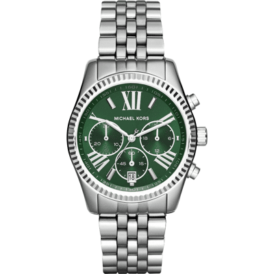 Michael Kors Lexington MK6222 Dames Chronograaf Horloge 38mm Zilver One Size Michael Kors Lexington MK6222 Dames Chronograaf Horloge 38mm Zilver One Size