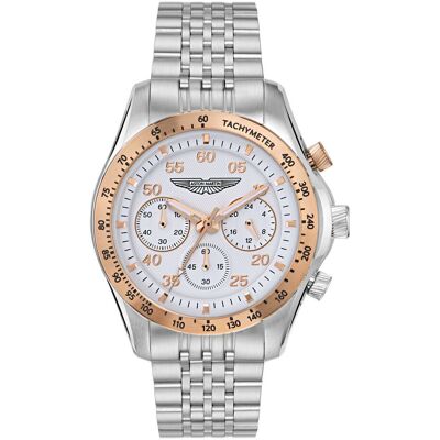 Aston Martin Thrill Sgt W Heren Zilver Horloge MTRS1F504 One Size Aston Martin Thrill Sgt W Heren Zilver Horloge MTRS1F504 One Size