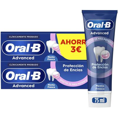 Oral B Gum Bescherming Tandpasta 2 X 75 ml One Size Oral B Gum Bescherming Tandpasta 2 X 75 ml One Size
