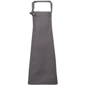 Premier Unisex Calibre Heavy Cotton Canvas Bib Apron (Pakket van 2) (Donkergrijs) One Size Premier Unisex Calibre Heavy Cotton Canvas Bib Apron (Pakket van 2) (Donkergrijs) One Size