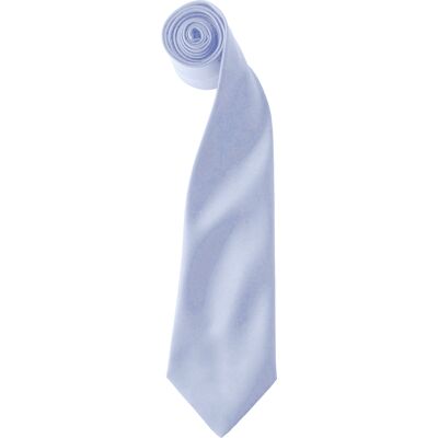 Premier Kleuren Heren Satin Clip Tie (Pakket van 2) (Lichtblauw) One Size Premier Kleuren Heren Satin Clip Tie (Pakket van 2) (Lichtblauw) One Size