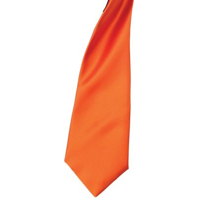 Premier Kleuren Heren Satin Clip Tie (Pakket van 2) (Terracotta) One Size Premier Kleuren Heren Satin Clip Tie (Pakket van 2) (Terracotta) One Size