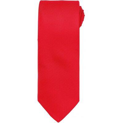 Premier Heren Micro Waffle Formal Work Tie (Pakket van 2) (Rood) One Size Premier Heren Micro Waffle Formal Work Tie (Pakket van 2) (Rood) One Size