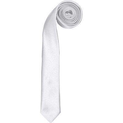 Premier Stropdas - Heren Slank Retro Work Tie (Pakket van 2) (Wit) One Size Premier Stropdas - Heren Slank Retro Work Tie (Pakket van 2) (Wit) One Size