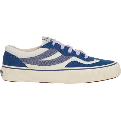 Superga Dames/Dames 2941 Revolley Denim Sportschoenen (Avorio/Blauw/Violet) 36.5 Superga Dames/Dames 2941 Revolley Denim Sportschoenen (Avorio/Blauw/Violet) 36.5
