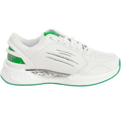Plein Sport Sips1502 Wit Leder - Sportschoenen Plein Sport Sips1502 Wit Leder - Sportschoenen