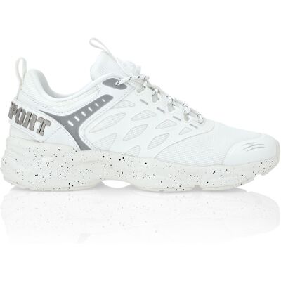 Plein Sport Scratch Witte Sneakers - Schoenen Plein Sport Scratch Witte Sneakers - Schoenen