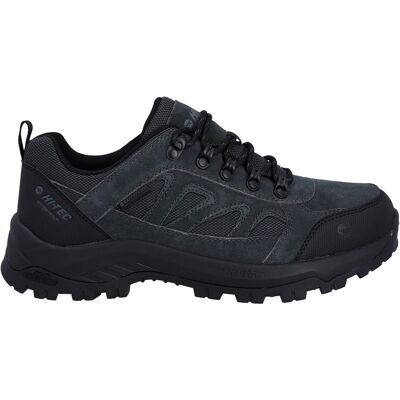Hi-Tec Bandera Expedition Low Heren Wandelschoenen Van Leer In Antraciet/Zwart 44.5 Hi-Tec Bandera Expedition Low Heren Wandelschoenen Van Leer In Antraciet/Zwart 44.5