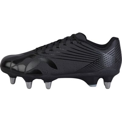 Canterbury Unisex Volwassen Stampede Groundbreak Team Soft Ground Rugby Schoenen (Zwart/Zilver Metallic) 47.5 Canterbury Unisex Volwassen Stampede Groundbreak Team Soft Ground Rugby Schoenen (Zwart/Zilver Metallic) 47.5
