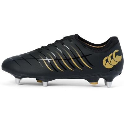 Canterbury Heren Phoenix 2.0 Team Soft Ground Rugbyschoenen (Zwart/Goud) 44.5 Canterbury Heren Phoenix 2.0 Team Soft Ground Rugbyschoenen (Zwart/Goud) 44.5