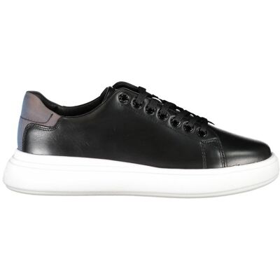 Calvin Klein Kaylee Leren Sneakers Lage Top Casual - Zwart - Maat: 6 Calvin Klein Kaylee Leren Sneakers Lage Top Casual - Zwart - Maat: 6