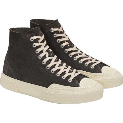 Superga Heren 2433 Works Flesh Out Suede High Top Trainers (Vulkaangrijs/ gebroken wit) 38.5 Superga Heren 2433 Works Flesh Out Suede High Top Trainers (Vulkaangrijs/ gebroken wit) 38.5