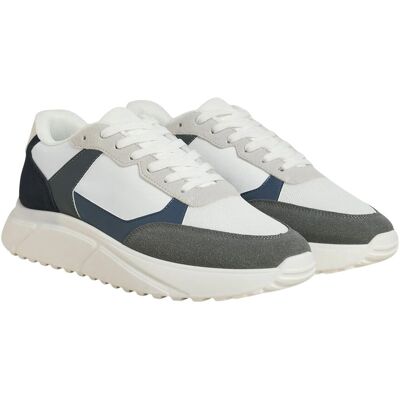 jack & jones Jack And Jones Heren Aspire Runner Sportschoenen (Blazer Wit/Kasteelrots/Navy) 44.5 jack & jones Jack And Jones Heren Aspire Runner Sportschoenen (Blazer Wit/Kasteelrots/Navy) 44.5