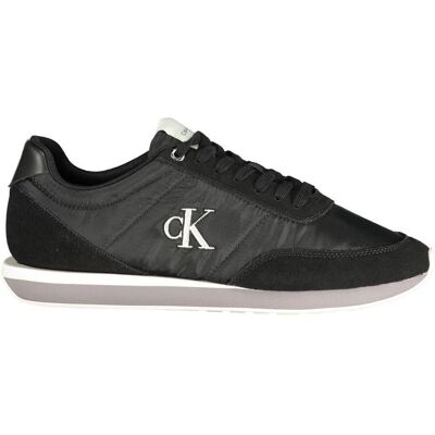 Calvin Klein Zwarte Polyester Heren Sneaker 44 Calvin Klein Zwarte Polyester Heren Sneaker 44