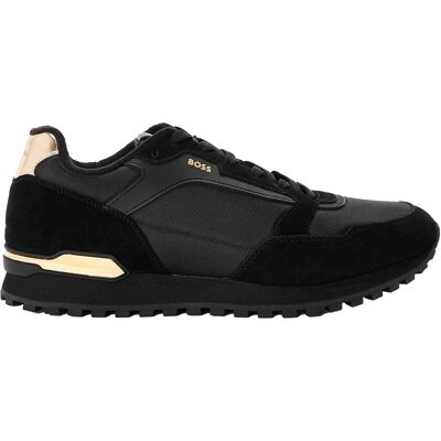 Boss Heren Parkour Athletic Suede Trainers (Zwart) 46 Boss Heren Parkour Athletic Suede Trainers (Zwart) 46