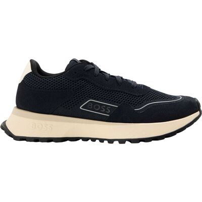 Boss Heren Jonah Suède Trainers (Donkerblauw) 40.5 Boss Heren Jonah Suède Trainers (Donkerblauw) 40.5