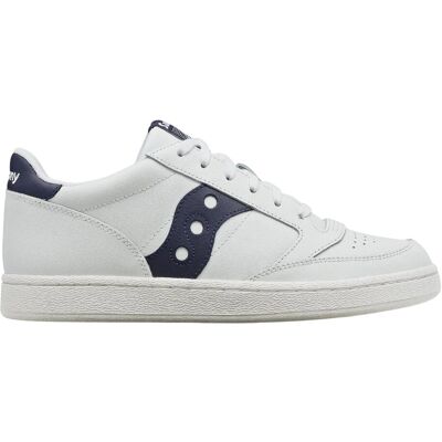 Saucony Dames/Dames Jazz Leren Cupsole Trainers (Wit, Marine) 40.5 Saucony Dames/Dames Jazz Leren Cupsole Trainers (Wit, Marine) 40.5