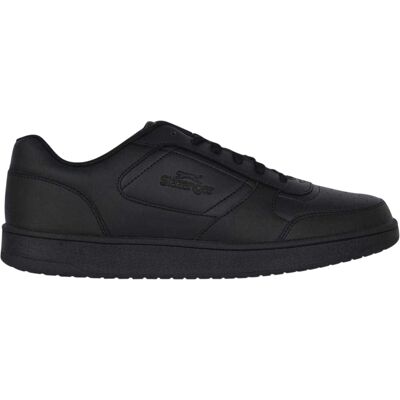 Slazenger Heren Tower Leren Lage Sportschoenen (Zwart) 46 Slazenger Heren Tower Leren Lage Sportschoenen (Zwart) 46