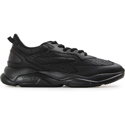 Hugo Mens Leon Sneakers (Zwart) 47.5 Hugo Mens Leon Sneakers (Zwart) 47.5