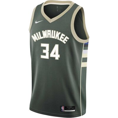 Nike Antetokounmpo Milwaukee Bucks basketbalshirt voor kinderen (Firma) 7-8J / 122-128cm Nike Antetokounmpo Milwaukee Bucks basketbalshirt voor kinderen (Firma) 7-8J / 122-128cm