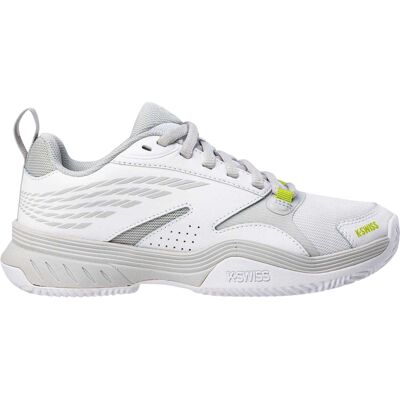 K-Swiss SpeedEx-tennisschoenen voor dames (Wit/Grijs Dawn) 40.5 K-Swiss SpeedEx-tennisschoenen voor dames (Wit/Grijs Dawn) 40.5