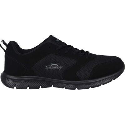 Slazenger Force Mesh-sportschoenen voor heren (Zwart, Zwart) 46.5 Slazenger Force Mesh-sportschoenen voor heren (Zwart, Zwart) 46.5