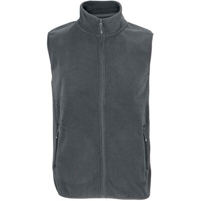 SOLS Uniseks Microfleece gerecyclede bodywarmer voor volwassenen (Houtskool) XS SOLS Uniseks Microfleece gerecyclede bodywarmer voor volwassenen (Houtskool) XS