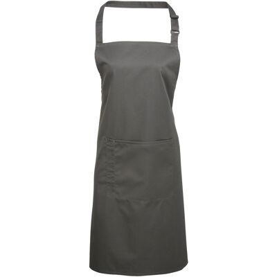 Premier Dames/Dames Kleuren Bipschort Met Zak / Werkkleding (Donkergrijs) One Size Premier Dames/Dames Kleuren Bipschort Met Zak / Werkkleding (Donkergrijs) One Size