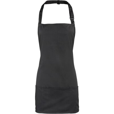 Premier Kleuren 2-in-1 schort / werkkleding (Pack of 2) (Zwart) One Size Premier Kleuren 2-in-1 schort / werkkleding (Pack of 2) (Zwart) One Size