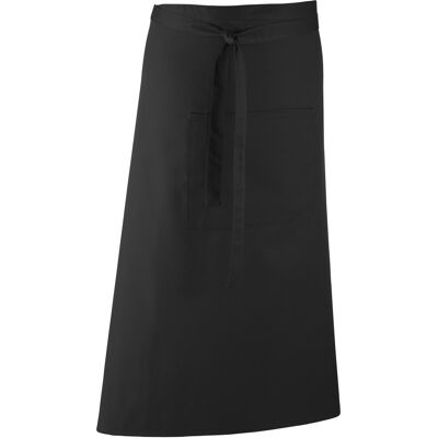 Premier Unisex Kleuren Barschort / Werkkleding (Lange Continentale Stijl) (Pakket van 2) (Zwart) One Size Premier Unisex Kleuren Barschort / Werkkleding (Lange Continentale Stijl) (Pakket van 2) (Zwart) One Size