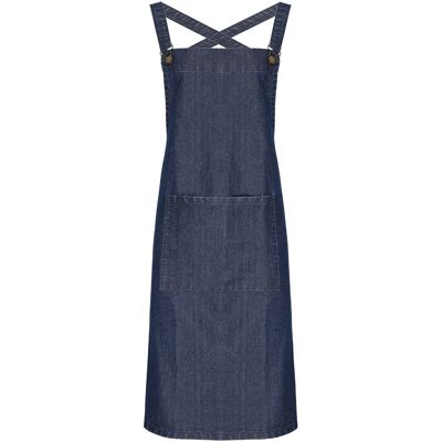 Premier Cross Back Barista Slabberschort (Indigo Denim) One Size Premier Cross Back Barista Slabberschort (Indigo Denim) One Size
