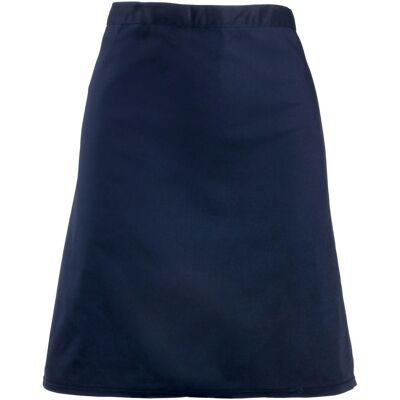 Premier Unisex Volwassenencollectie Halflang Taille Schort (Marine) One Size Premier Unisex Volwassenencollectie Halflang Taille Schort (Marine) One Size